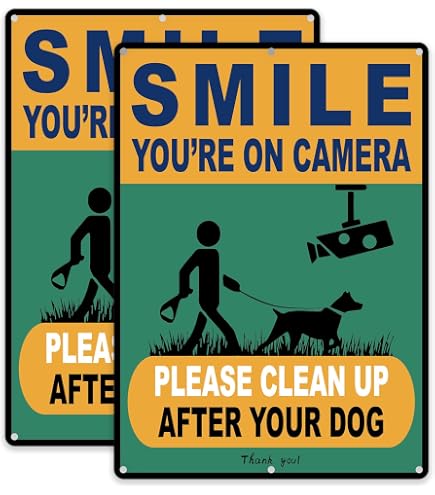 Obey The Law Pick Up After Your Pet Fine Up to $250 in Red Sign